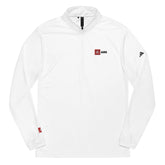 ARK Adidas White Quarter zip pullover