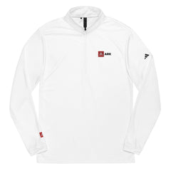 ARK Adidas White Quarter zip pullover